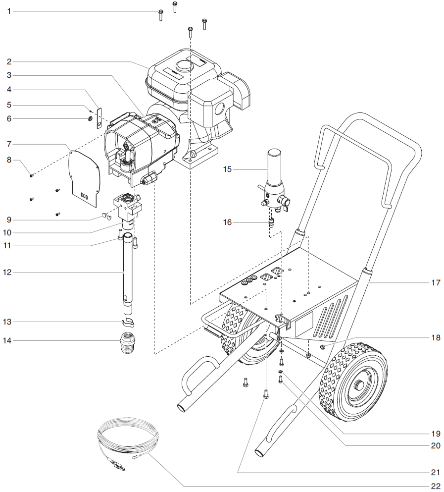 RentSpray 700 Main Assembly